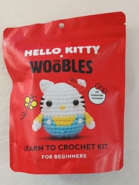 Hello Kitty Red Crochet Woobles Kit